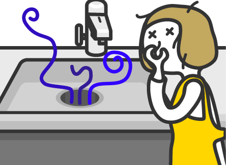 悪臭（店内・排水口・外まで）